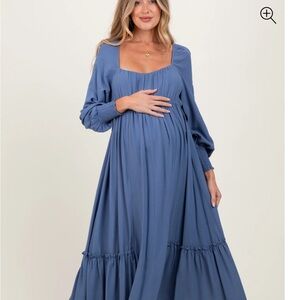 Pinkblush Blue Maternity Dress